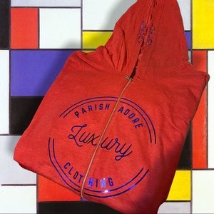 Parish Adore Luxury Cruise zip up long sleeve shirt with hood